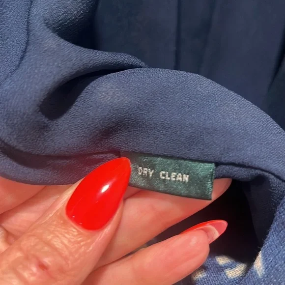 Lauren Ralph Lauren LINEN V-neck wrap
Silk tank top Cream Indigo vintage luxury - Picture 8 of 9